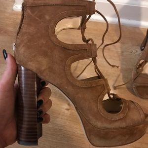 Vince camuto lace up heels